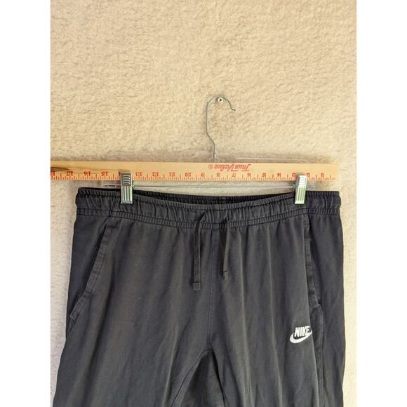 Nike Sweatpants Jogger Mens Large Blackr Club Fleece Gym Workout Tapered 804461 - Picture 3 of 16